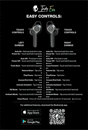 Skullcandy indy Evo User manual